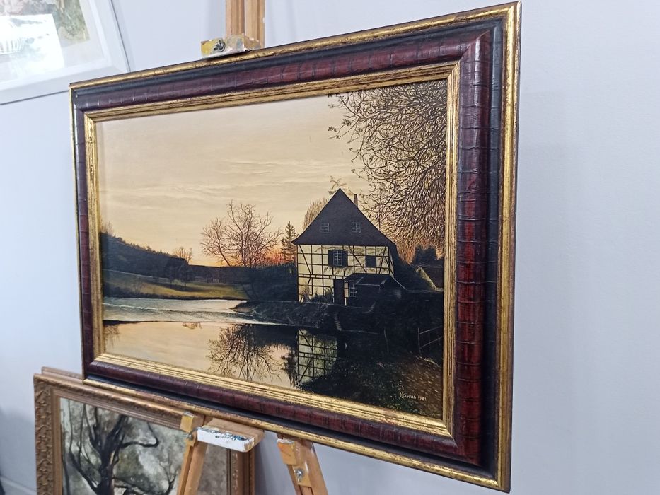 Пейзаж маслени бои върху платно