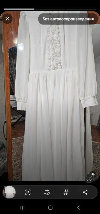 Продам белое платье