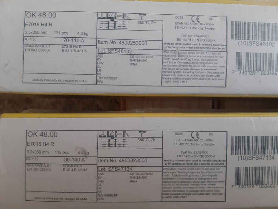 Електроди стоманени и неръждавейка всякакви дискове за рязане и шлай