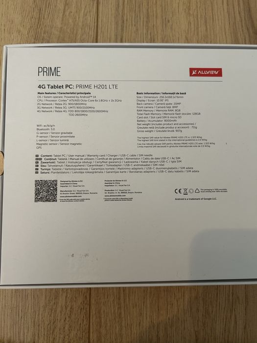 Tableta Allview Prime H201LTE