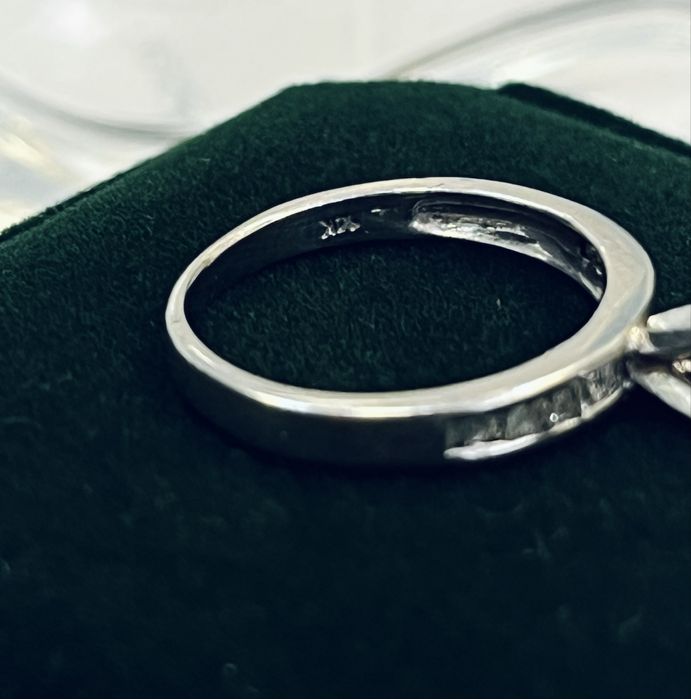 Пръстен бяло злато и бирилянти