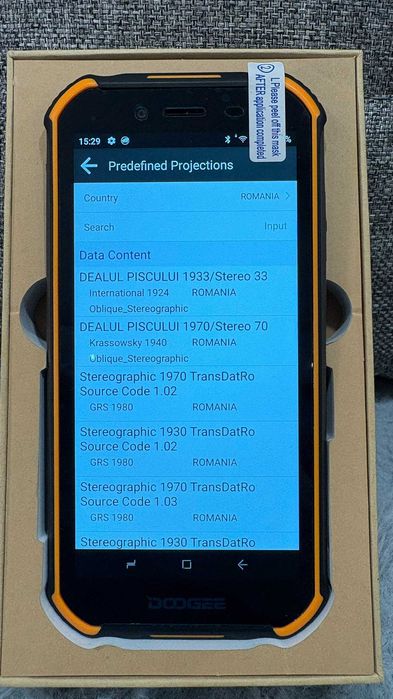 Controler DOOGEE S40 PRO - ANDROID SURPRO 6,0 gnss RTK rompos