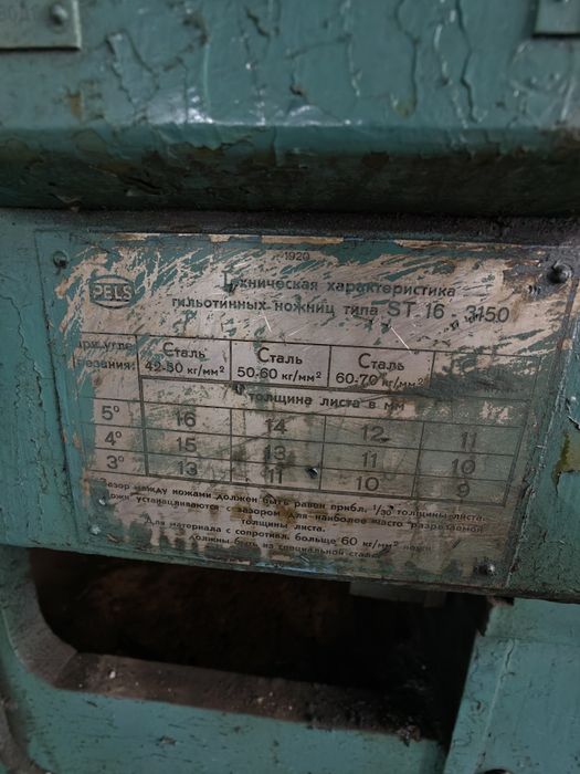 Продам ножницы гильотинные НГ 16