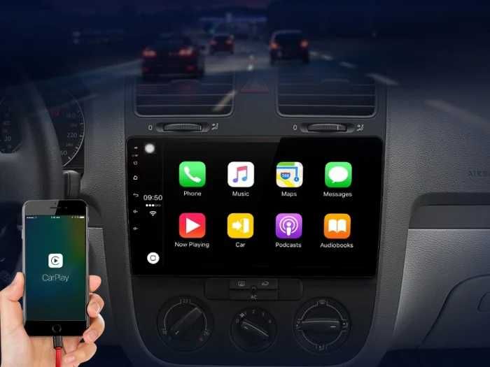 Navigatie Android GOLF 5  / JETTA Waze Yotube Carplay + Camera