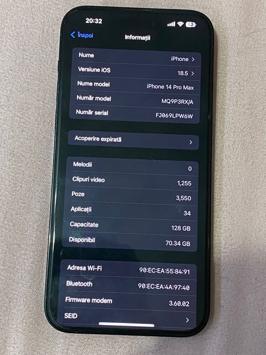 Vând Iphone 14 pro max