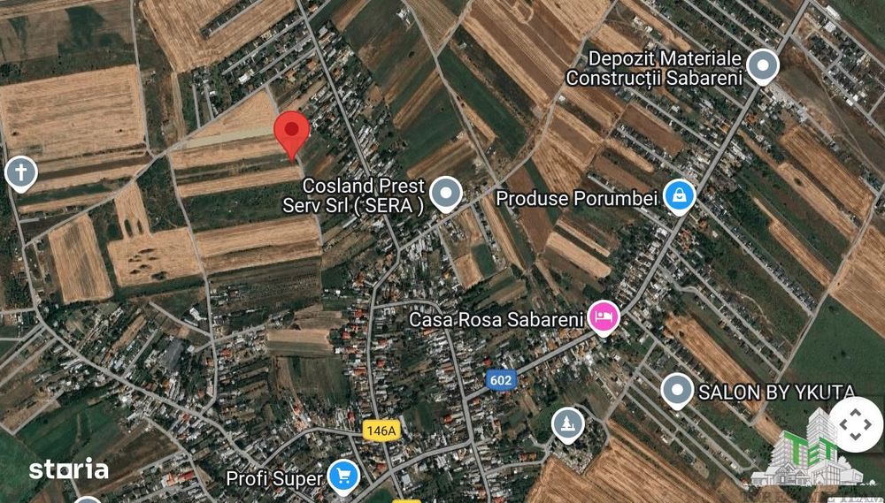 SUPER-PRET Teren 5000mp langa case in Sabareni