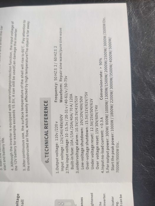 EASUN 4000W DC 12V AC 220V инвертор чиста сунусоида