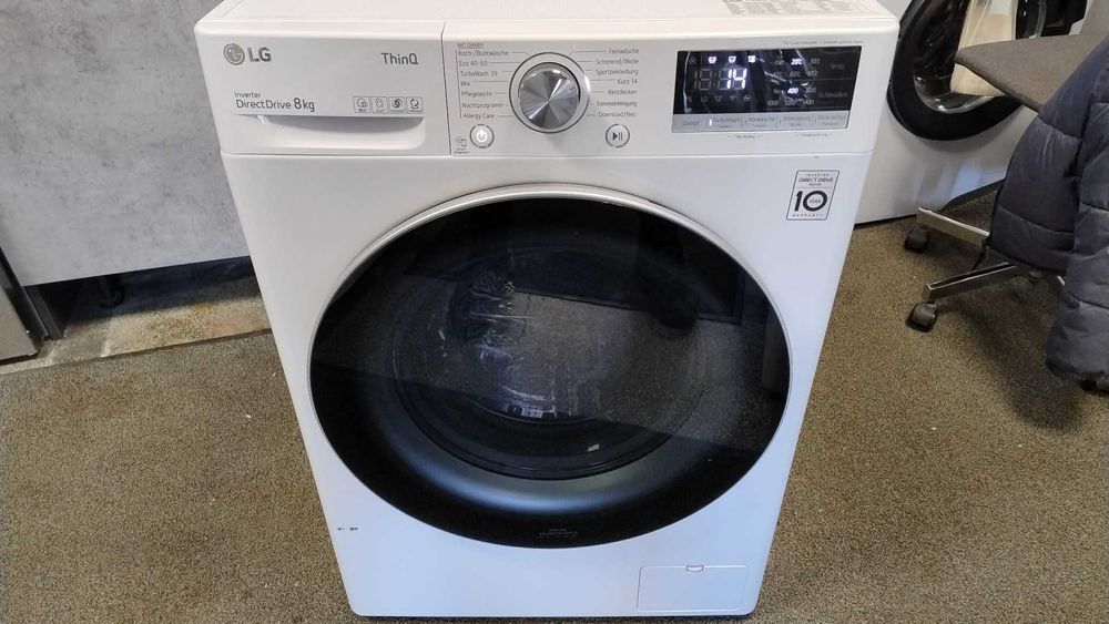 A+++ Пералня машина LG-ЛГ 8 кг 1400 об/мин Steam TurboWash 39"