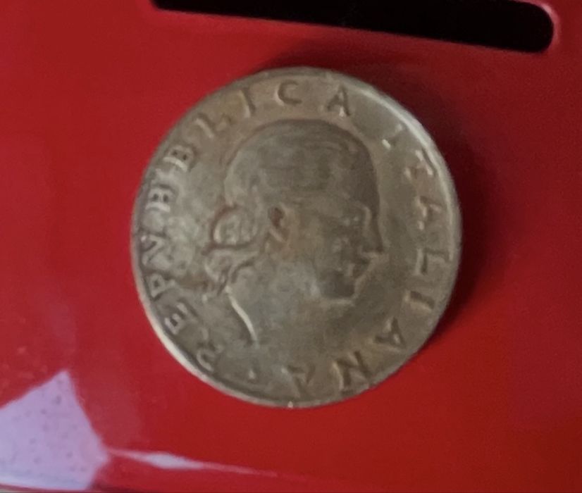 Moneda Republica Italiana de 200 lire, din anul 1978