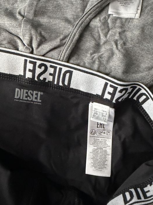 Diesel UmbrAndr set 3 chiloti negru-gri-bleumarin XXL noi originali