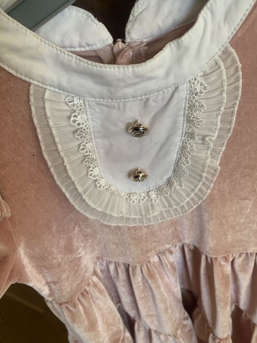 Rochie catifea fette 4-5ani