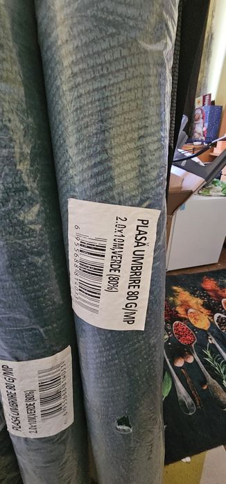 Plasă umbrire 2x10m  , 80% umbrire ( 4produse)