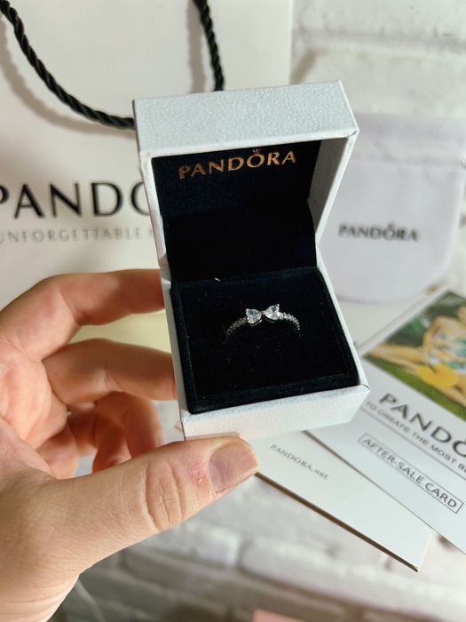Кольцо Pandora бантик серебро 925 пробы