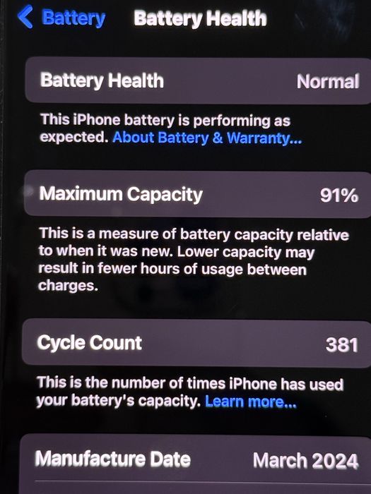 Iphone 15 pro 1TB blue