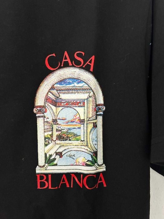 Tricou Casablanca Negru Bărbați Nou S XXL Fashion Premium