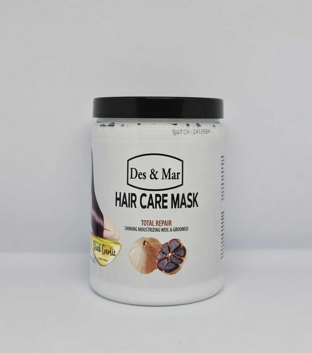 Маска за коса с черен чесън за възстановяване и блясък Des&Mar 1000 мл