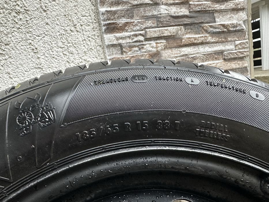 Jante 4x100 Dacia Logan 185/65 r15 cauciucuri vara 2024 Renault/Opel