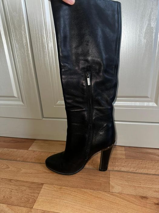 Зимние кожаные сапоги 36 размер, тёплые