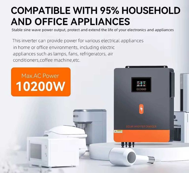 Хибриден инвертор Pow Mr - 10,2 Kw / 48V / 2 стринга