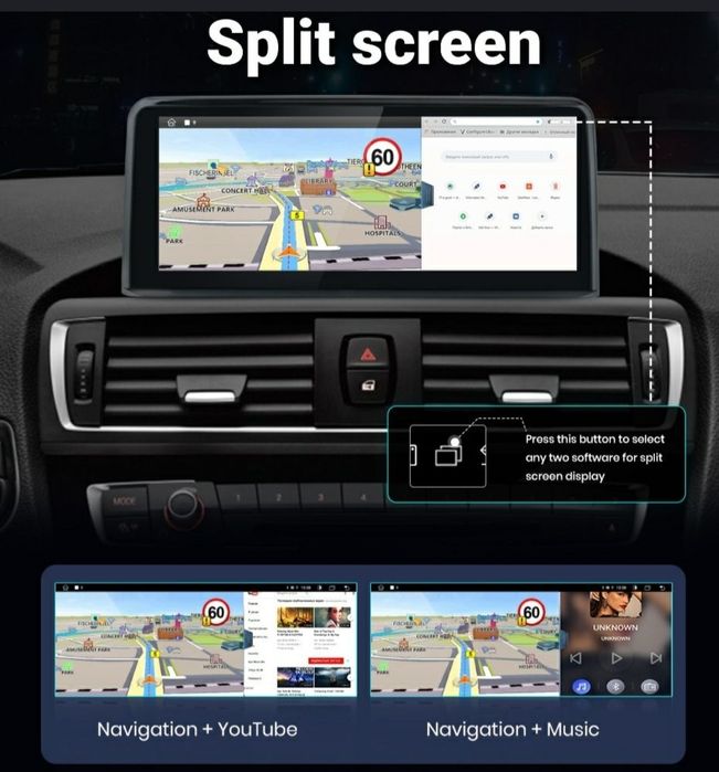 Navigatie Android dedicata BMW Serie 1,2,3,4 F20,F21, F30,F31, F32,F33
