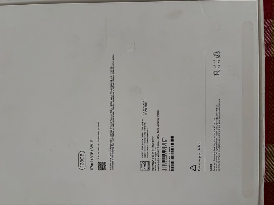 Ipad A16 128Gb Sliver