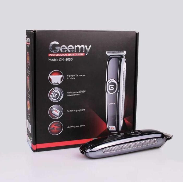 Безжична машинка тример за подстригване, оформяне Geemy GM-6050