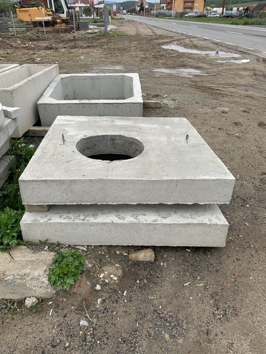Tuburi din beton 100 cm, saht patrat 120 cm,