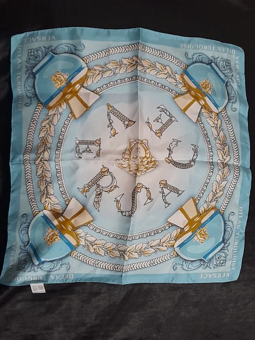 Esarfa   de LUX ' Versace- Dylan Turquoise  100%  matase