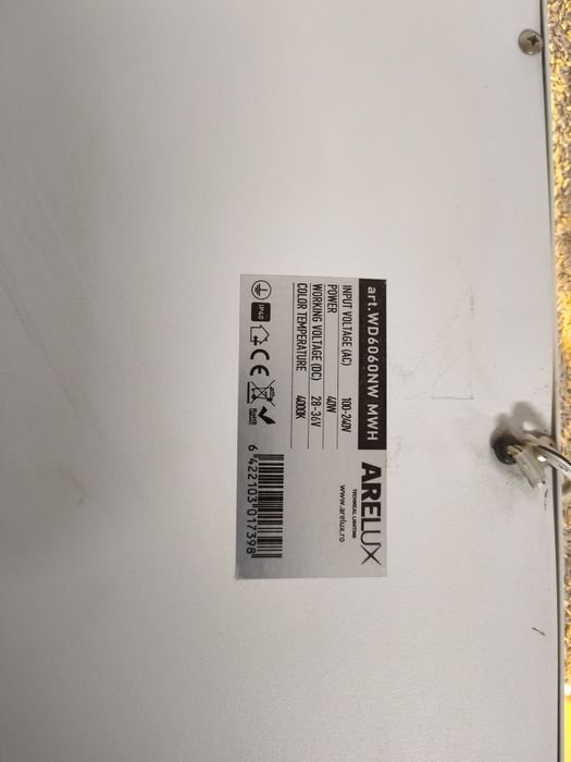 Lot / Panouri LED 60x60 Philips Ledinaire 34W + Arelux 40W (Casetate / Incastrabile)