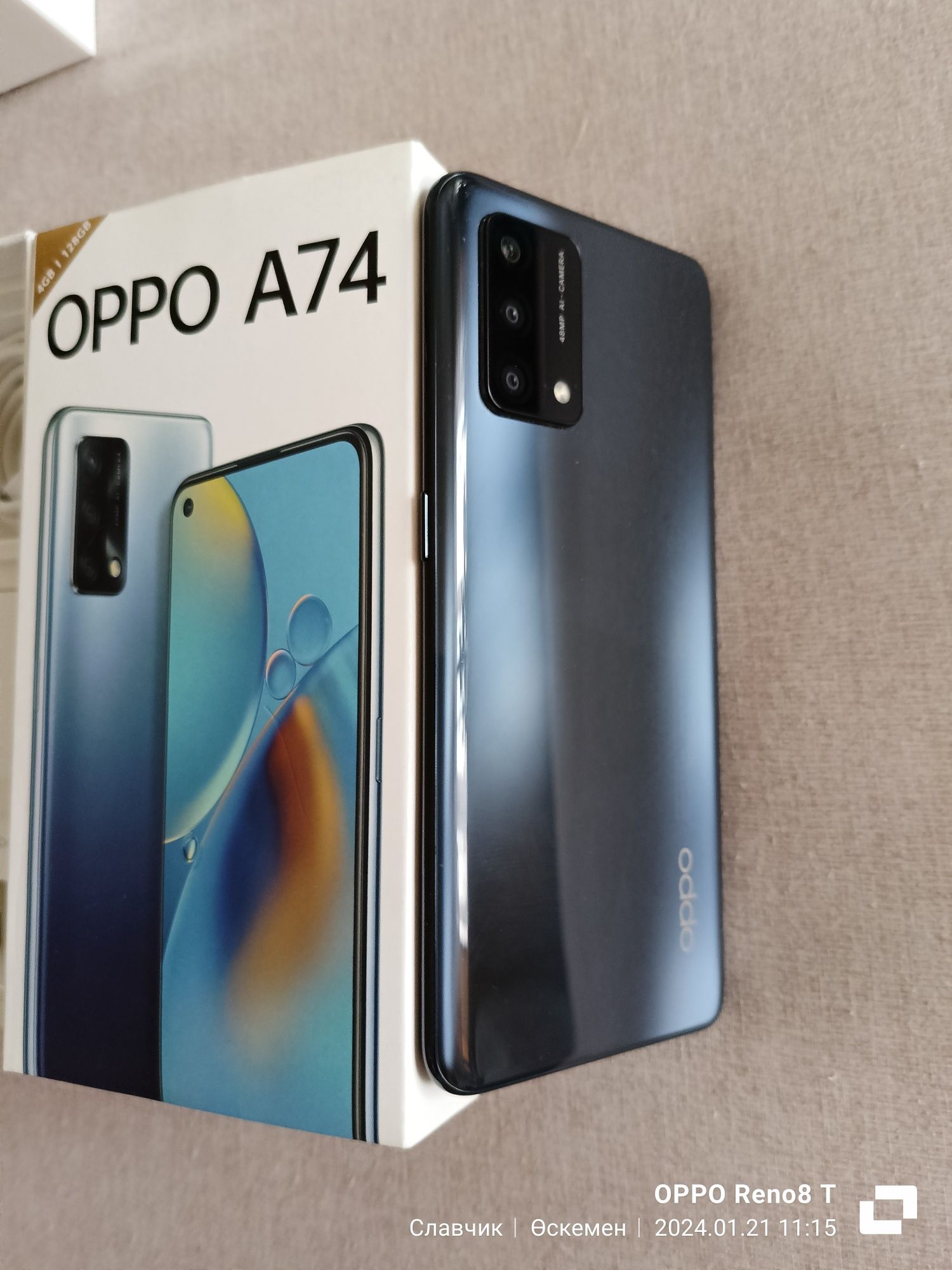 Oppo A 74 , 128 ГБ , CPH 2219: 60 000 тг. - Мобильные телефоны / смартфоны  Усть-Каменогорск на Olx