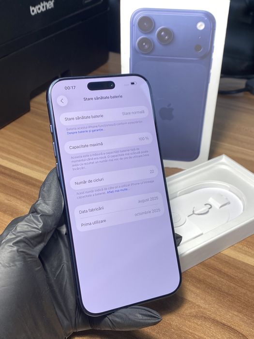 iPhone 17 Pro Max • 256 GB • Deep Blue