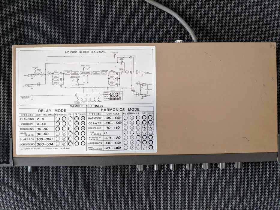Ibanez Harmonics/Delay HD1000