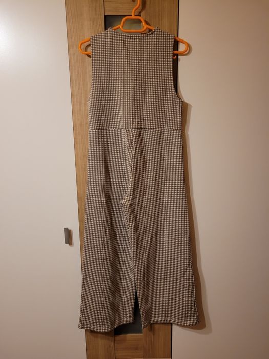 Salopeta Zara, crem, fete 11-12 ani, mărimea 152