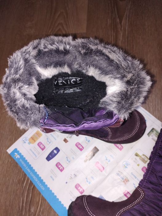 детски ботуши от естествен велур 26 номер