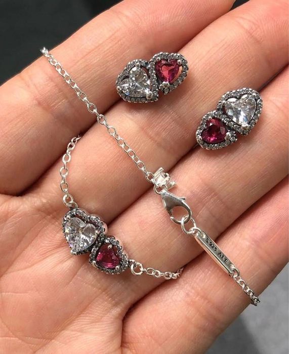 Скидка! Pandora комплекты из серебра 925 пробы