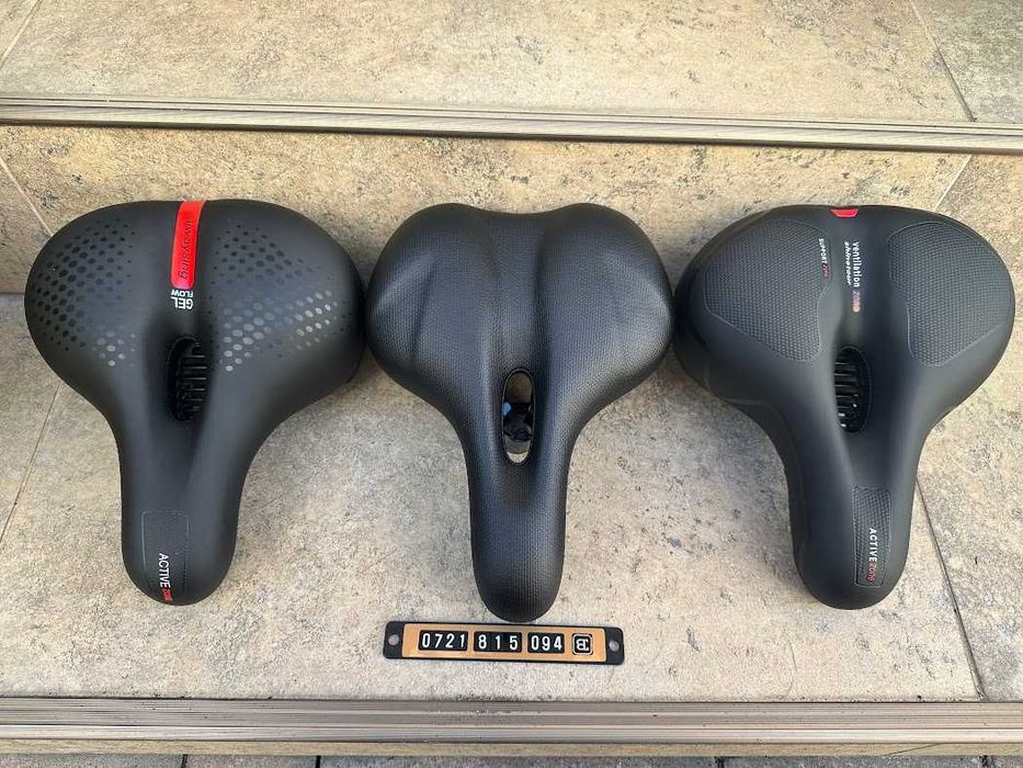 scaun de bicicleta confort cu gel si aerisire