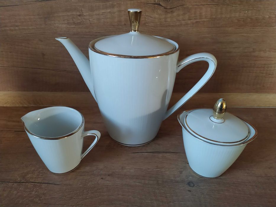 Порцеланов комплект 3 части Winterling Bavaria, Кана за чай, Захарница