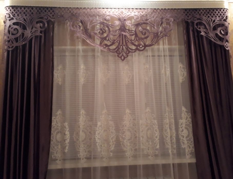 Продам тюль со шторами