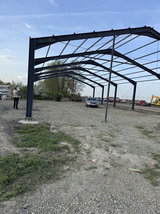 Hale metalica 14 m latime x 25 m lungime x4 m strasina ipe 270 prindere laterala pe suruburi