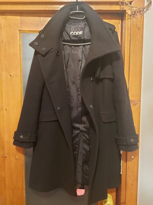 Palton damă negru marimea 40,70% lană