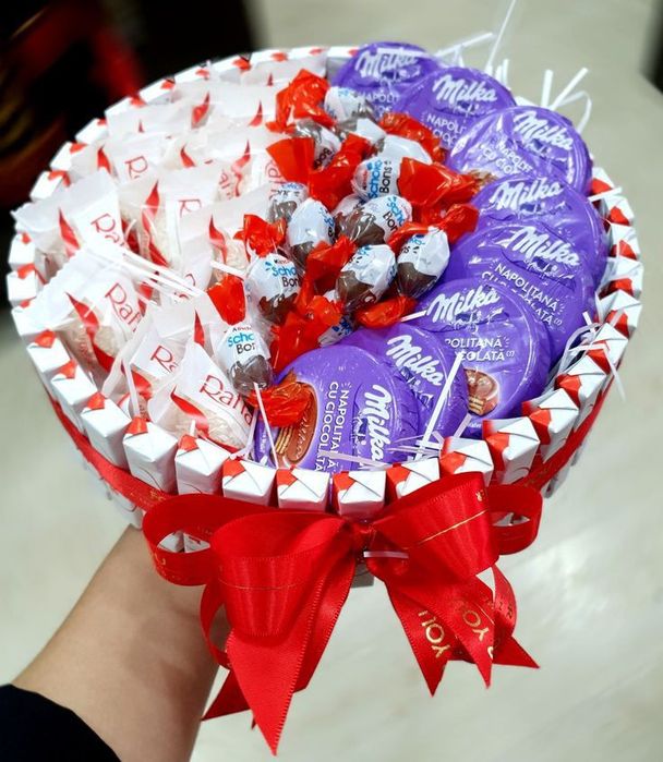 Букеты с Рафаэлло, Киндер Фудфлористика