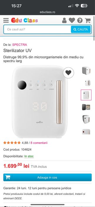 Sterilizator Uv Spectra