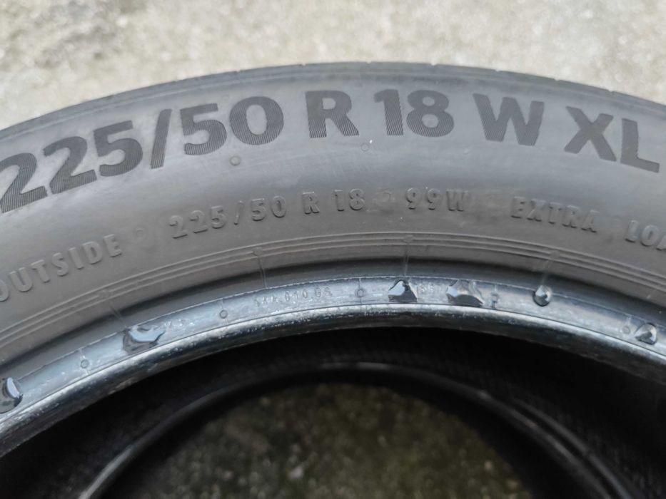225/50/18 2бр.Continental Летни гуми