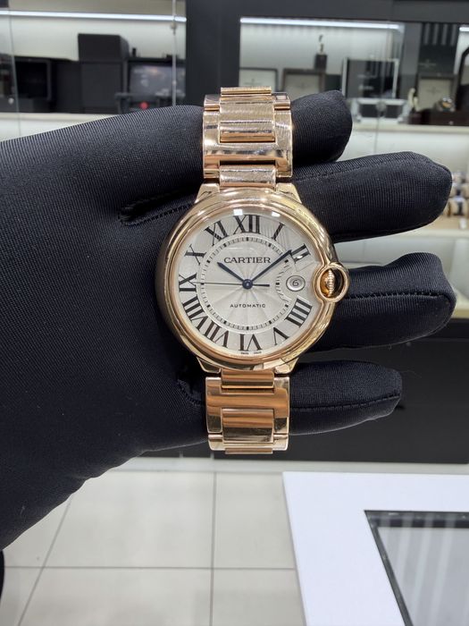 Золотые Часы Cartier Ballon 18k Оригинал