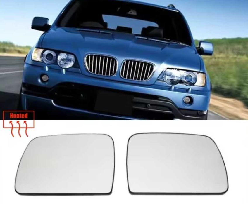 Стъкла за огледалата за задно виждане за БМВ Х5 Е53 BMW X5 E53 обратно виждане стъкло огледало