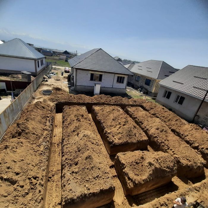 Заливка фундаментов