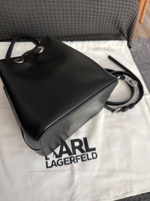 Чанта от естествена кожа Karl Lagerfeld