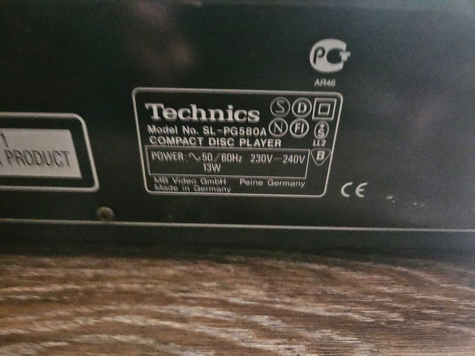 CD Player Technics SL-PG 580A