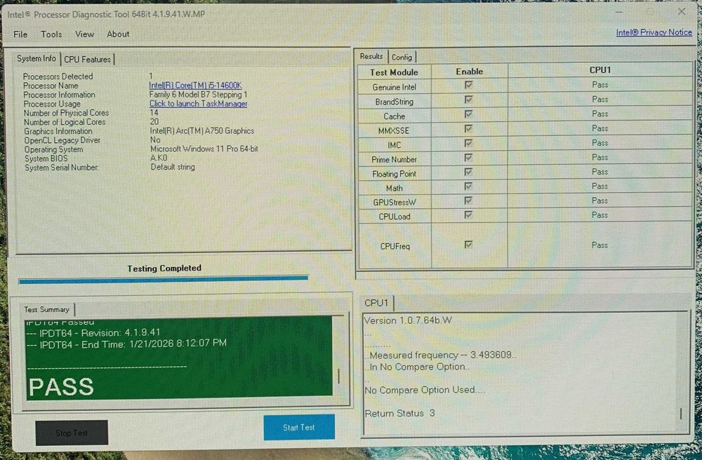 Procesor 14700F-5.4GHz - 1300Ron, 14600K-5.3 GHz - 1000 Ron, pret fix