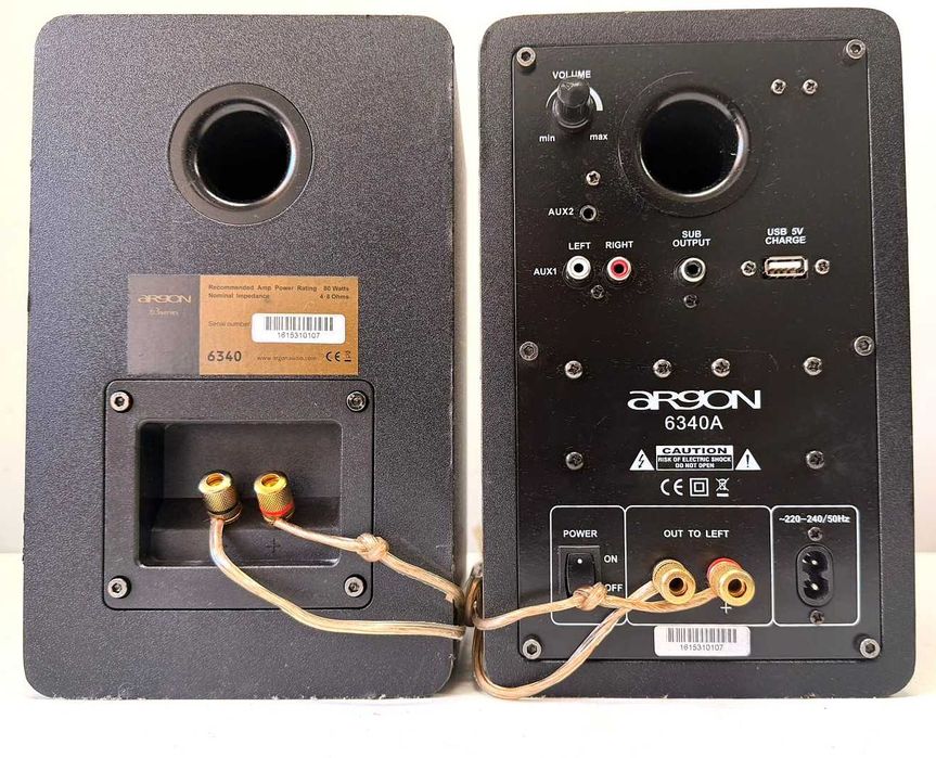 Boxe Active de Raft Argon Audio 6340A – Studio Danemarca Sub Out – 80W
